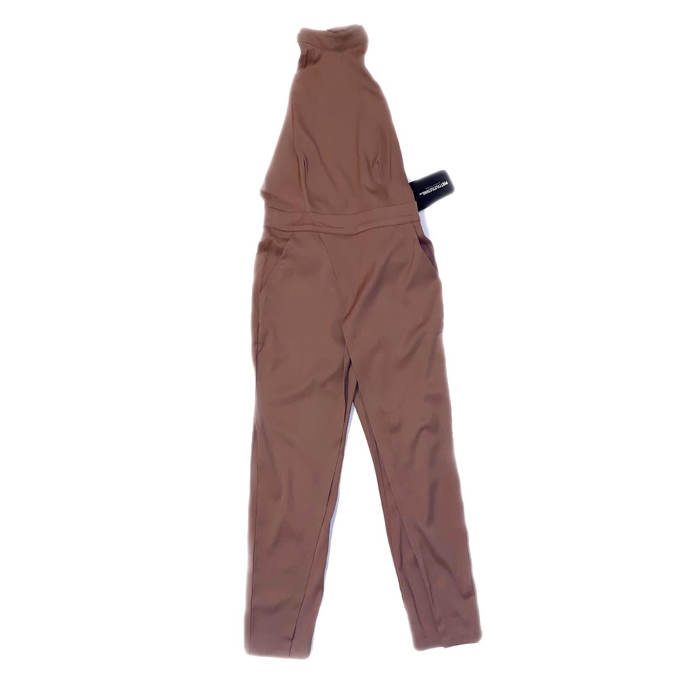 PRETTYLITTLETHING High Neck Wrap Detail Jumpsuit